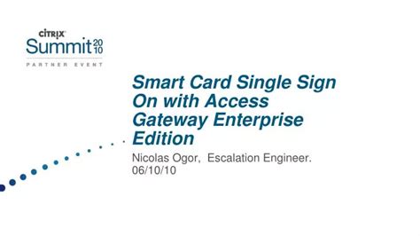 managing single sign-on and smart cards|single sign on systems gartner.